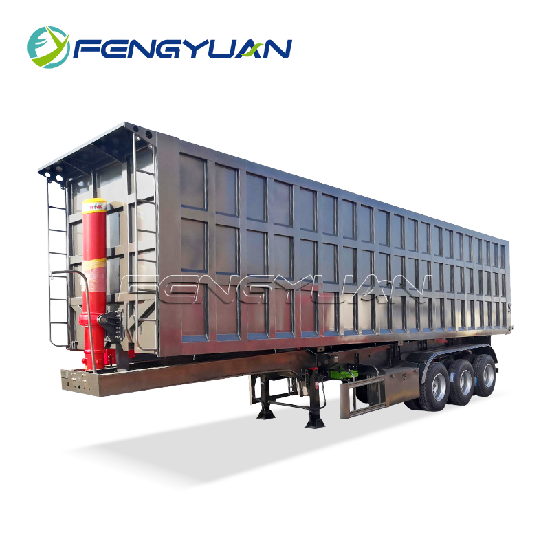 tri axles tipper semi trailer