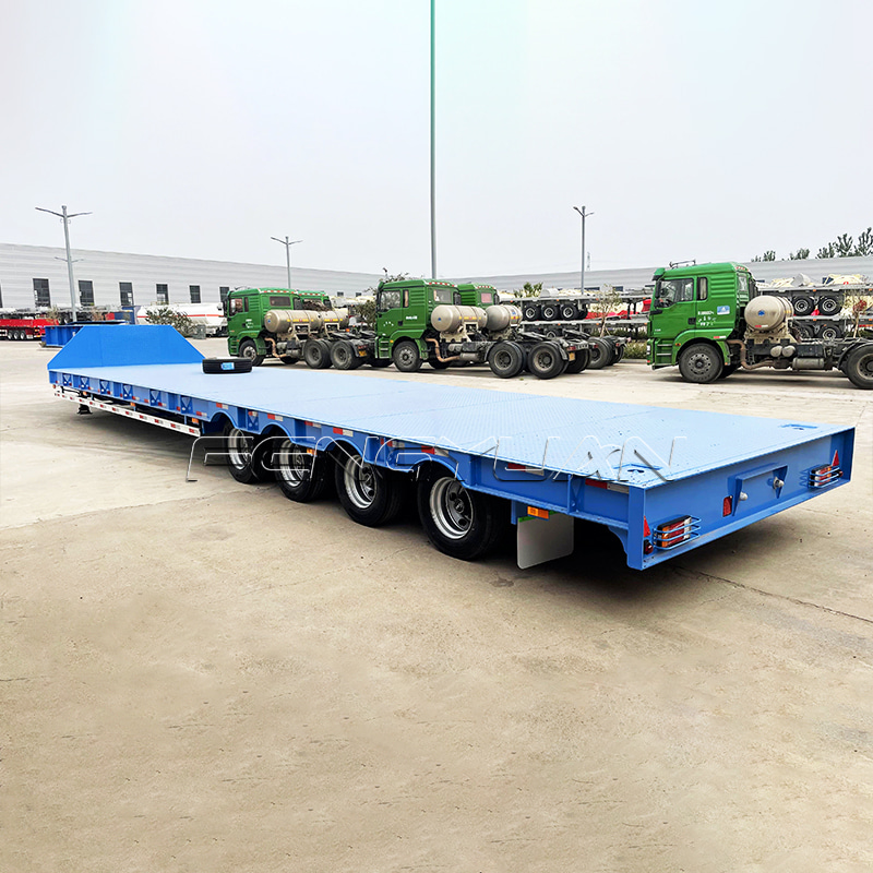 4 Axles Lowbed Semi Trailer