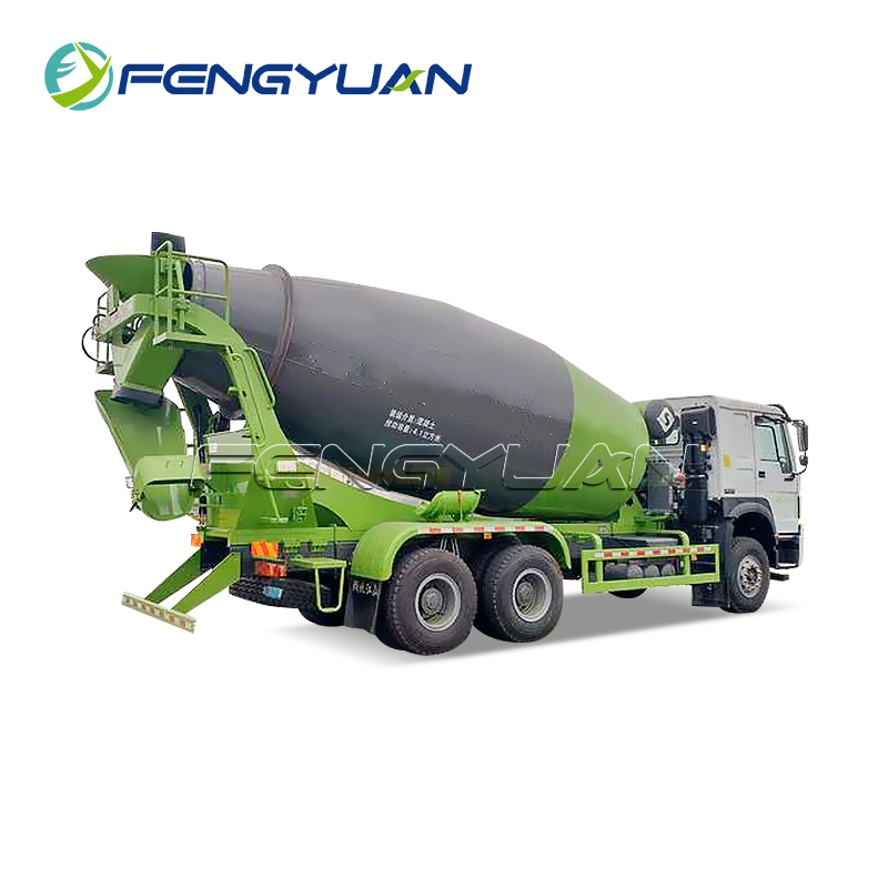 Cement mixer for readymix transporter